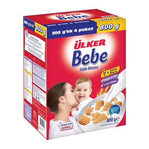 ULKER BEBE BISK.4x200GRx4 resmi