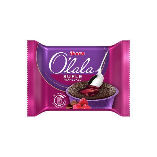 ULKER OLALA SUFLE FRAMBUAZLI 70GRx12 resmi