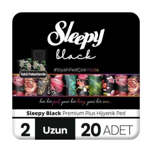 SLEEPY BLACK SIYAH PED UZUN 20 LI resmi