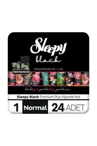 SLEEPY BLACK SIYAH PED NORMAL 24 LU resmi