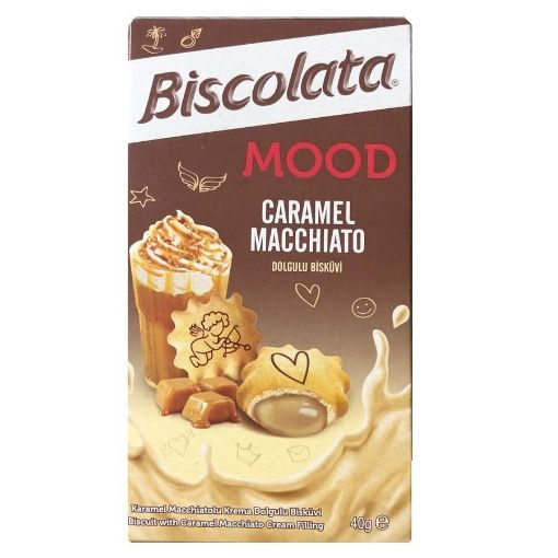 BISCOLATA MOOD CARAMEL MACC. 40 GR resmi