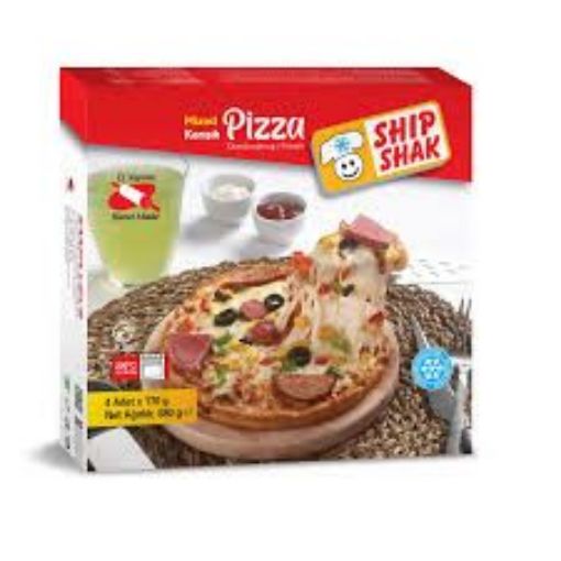 SHIP SHAK PIZZA 17 CM 4 LU resmi