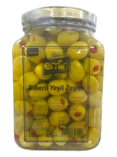 EMIN YESIL ZEYTIN BIBERLI CAM 900 GR resmi