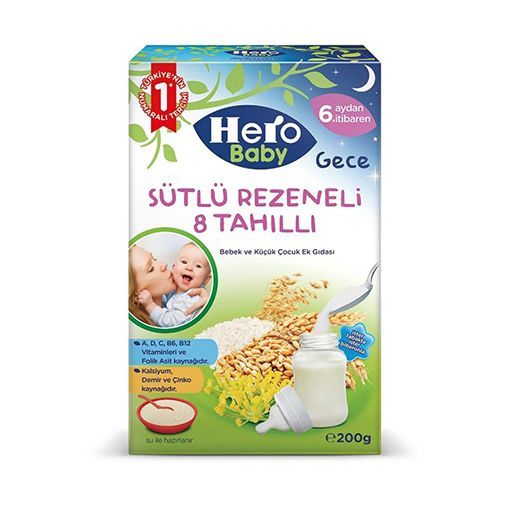 HERO BABY SUTLU 8 TAH.REZENE 200 GR resmi