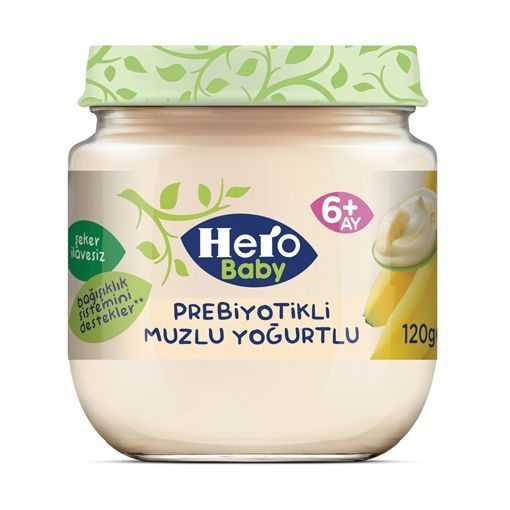 HERO BABY PREP.MUZ.YOGURTLU 120 GR resmi