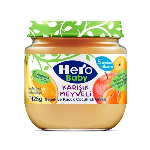 HERO BABY KARISIK MEYVELI 120 GR resmi