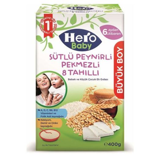 HERO BABY SUTLU 8 TAH.PEYN.PEK.400 GR resmi