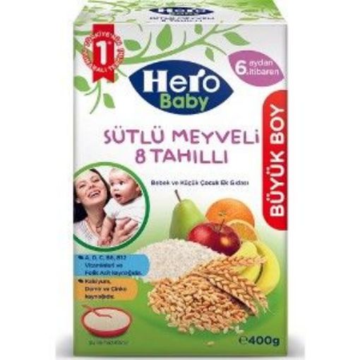 HERO BABY SUTLU 8 TAH.MEYV.400 GR resmi