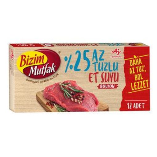 BIZIM BULYON AZ TUZLU ET 120 GR resmi